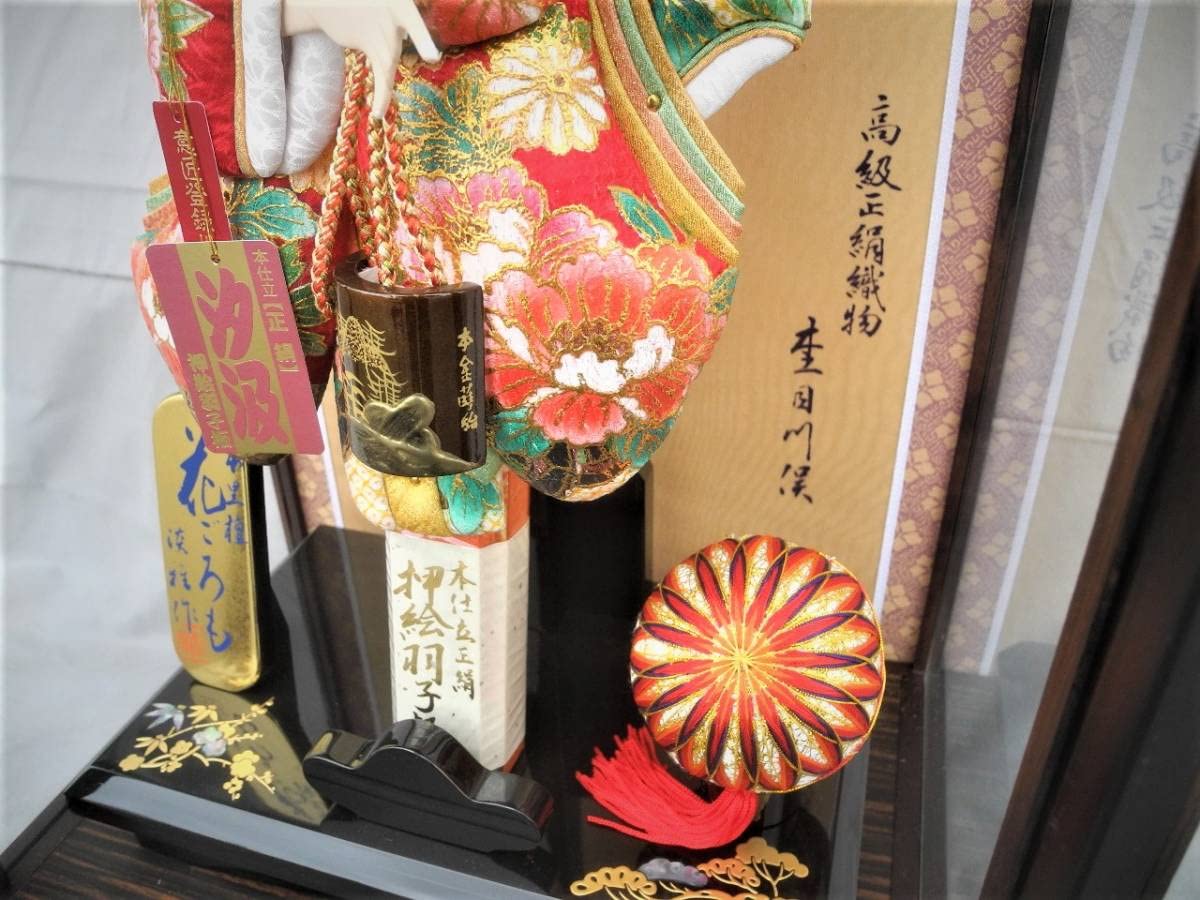 Amazon | ◎半額以下 初正月羽子板・本仕立て押絵、黒檀ケース