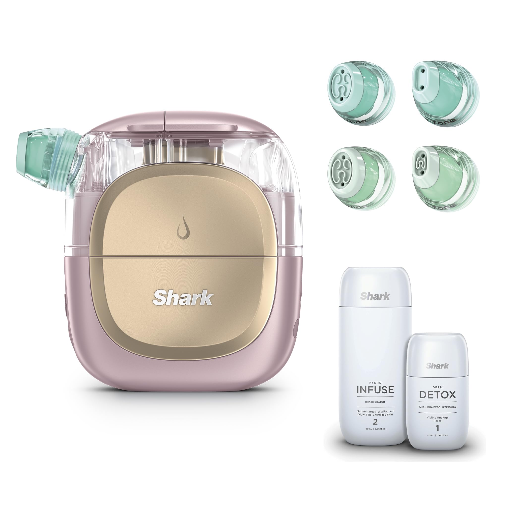 Shark FacialPro Glow At Home Hydro-Powered Facial System, Pink, FH310PK
