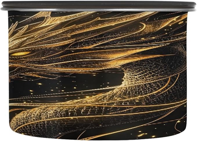 Almacenador de Alimentos ALAZA Golden Dragon 17 oz Acero Inoxidable miniatura 4