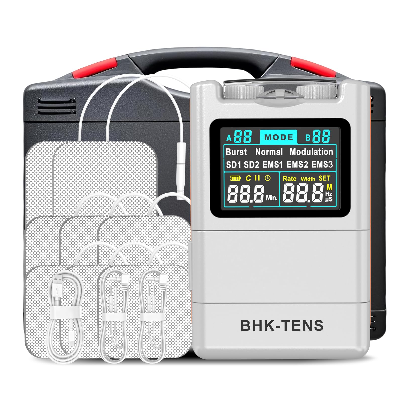 2025 TENS EMS Unit Muscle Stimulator for Back Pain Relief Upgraded Color LCD TENS Machine for Chronic Pain