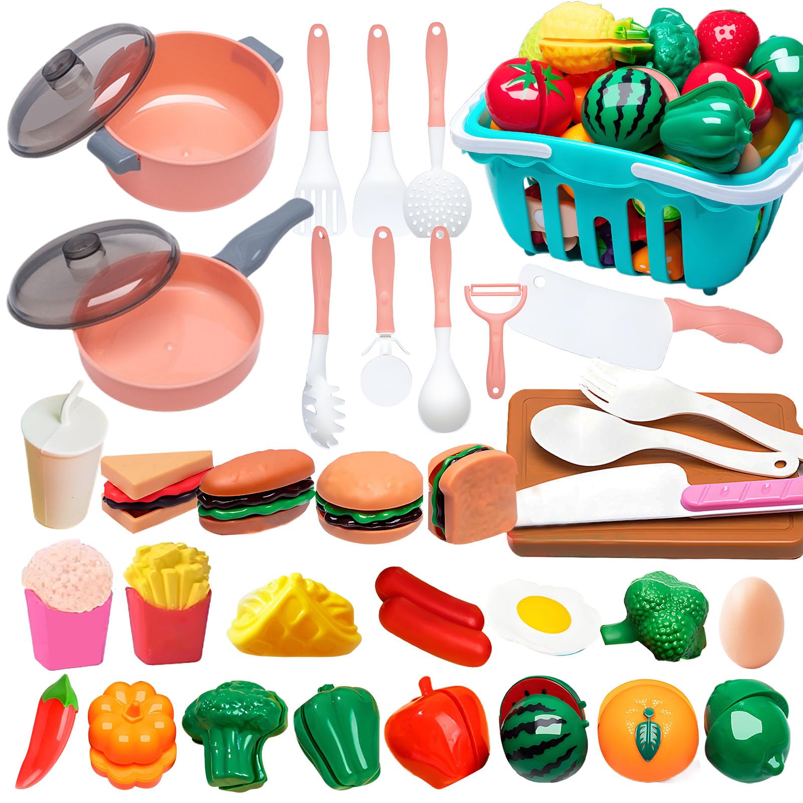 Walmart Comida Juguete Para Cortar Conjunto De Alimentos De - Main Image