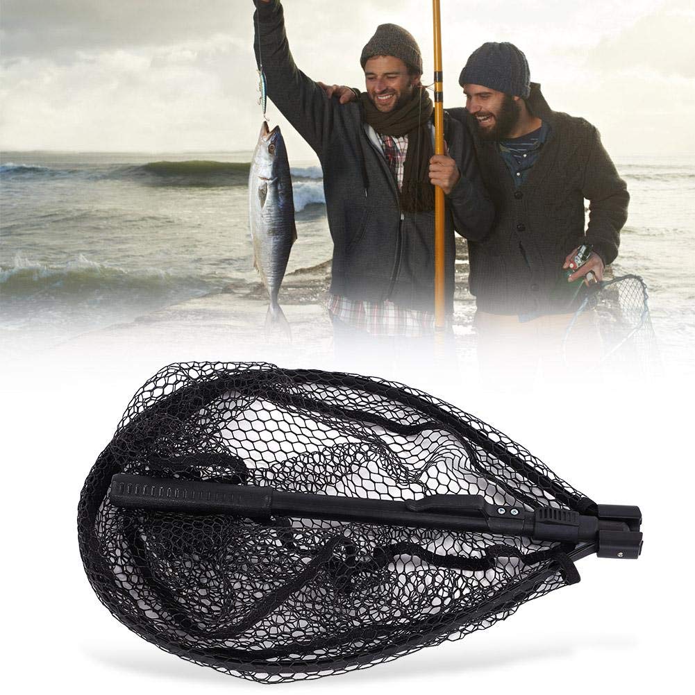 Guadino da Pesca Pieghevole con Manico Telescopico Portatile Leggero per Lago Fiume Mare Accessorio Pesca Ideale per Pescatore