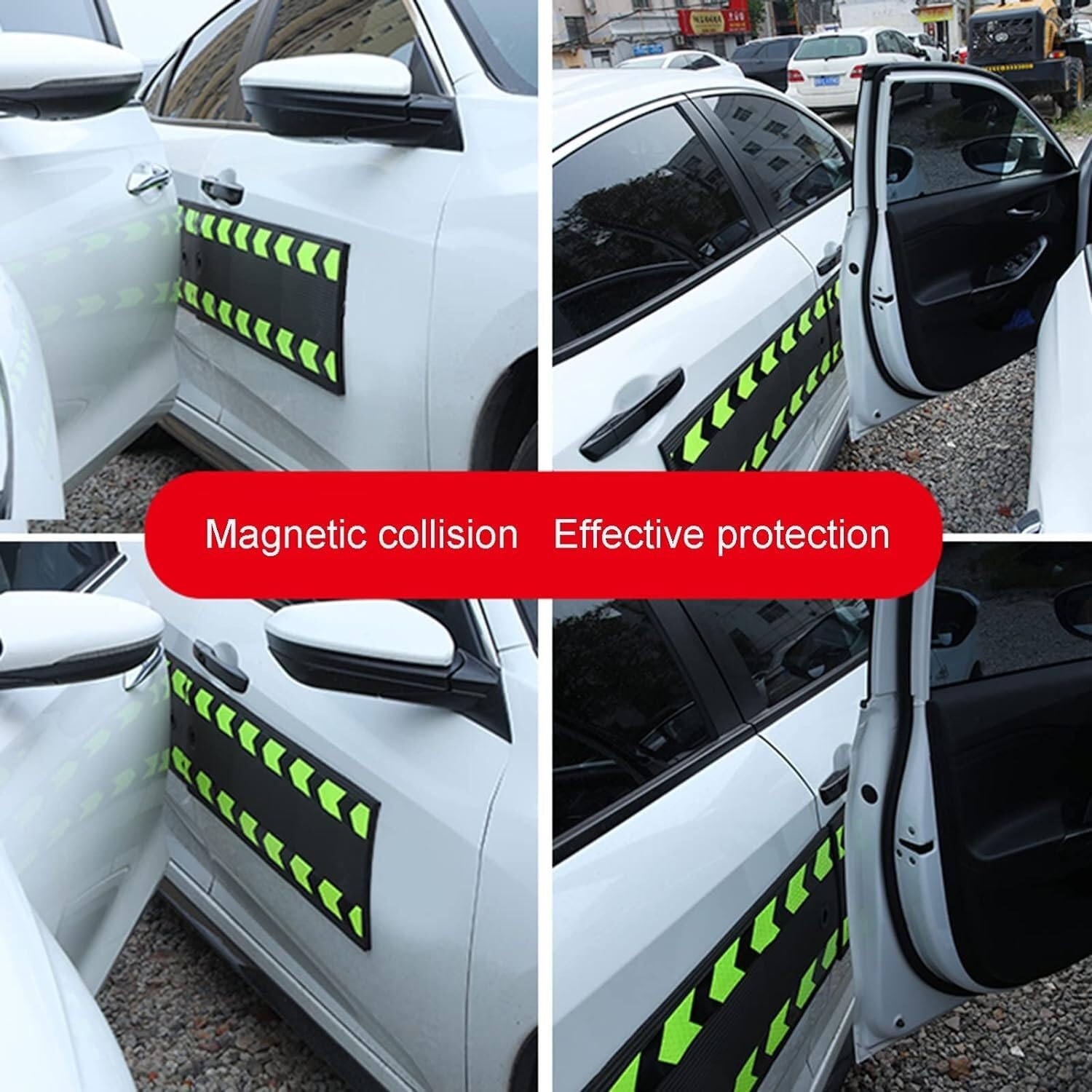 ELzEy Protector de Esquina Protector magnético for puerta de coche, protectores de borde de puerta, cojín suave extraíble que protege las puertas de tu coche para cualquier Esquina y Columna Redonda(B