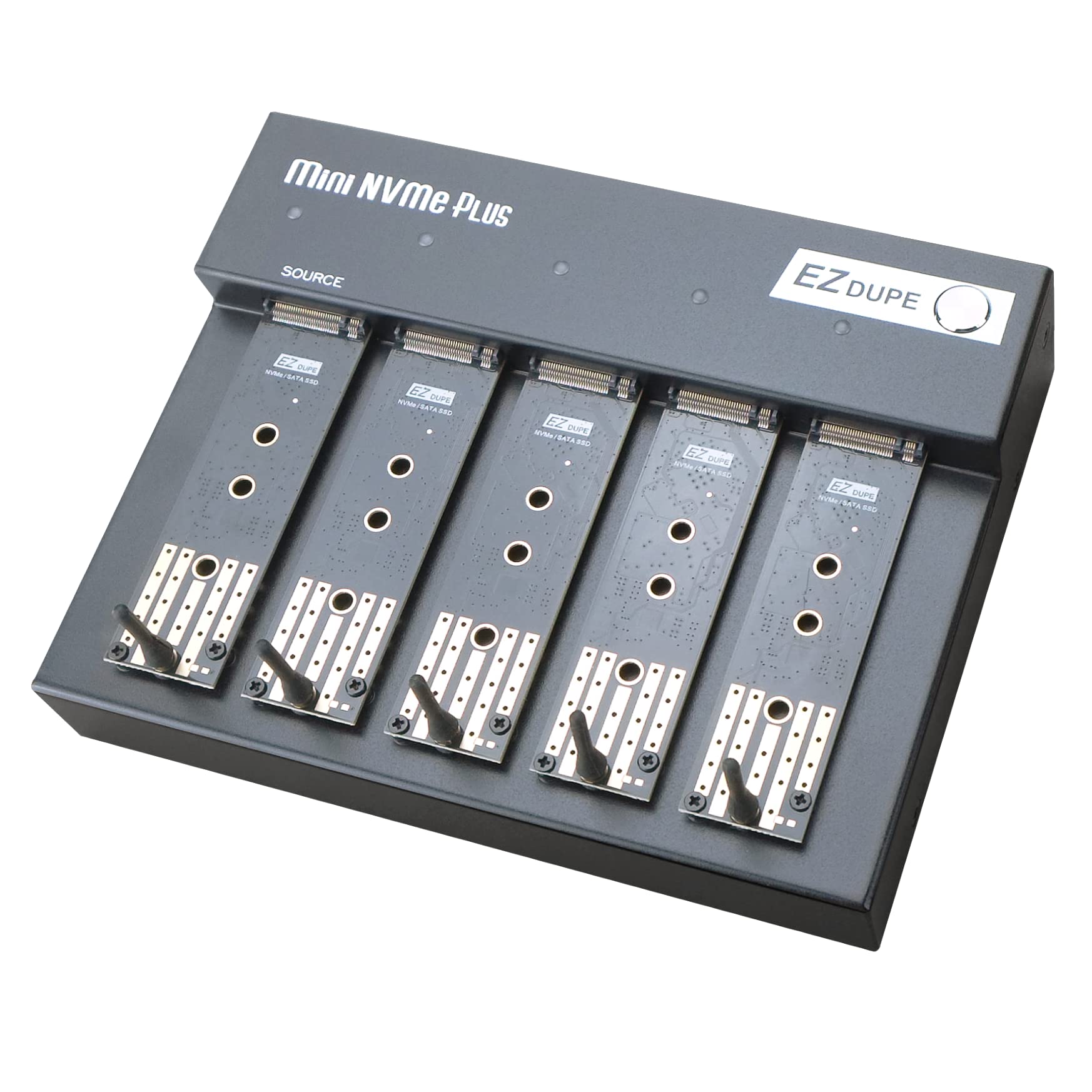 EZ DUPE Duplicateur SSD M.2 NVMe et SATA à 4 Ports Cibles