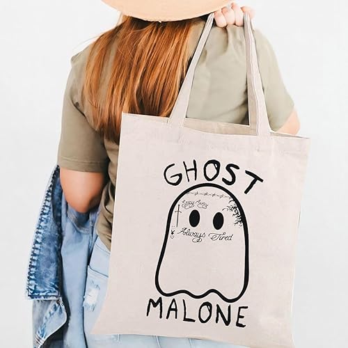 Miniatura 3 de BLUPARK Singer Malone - Bolso de lona de hip hop, regalo para fanáticos de cantante, mercancía de rapero, rockero, amante, letra de canción, regalo