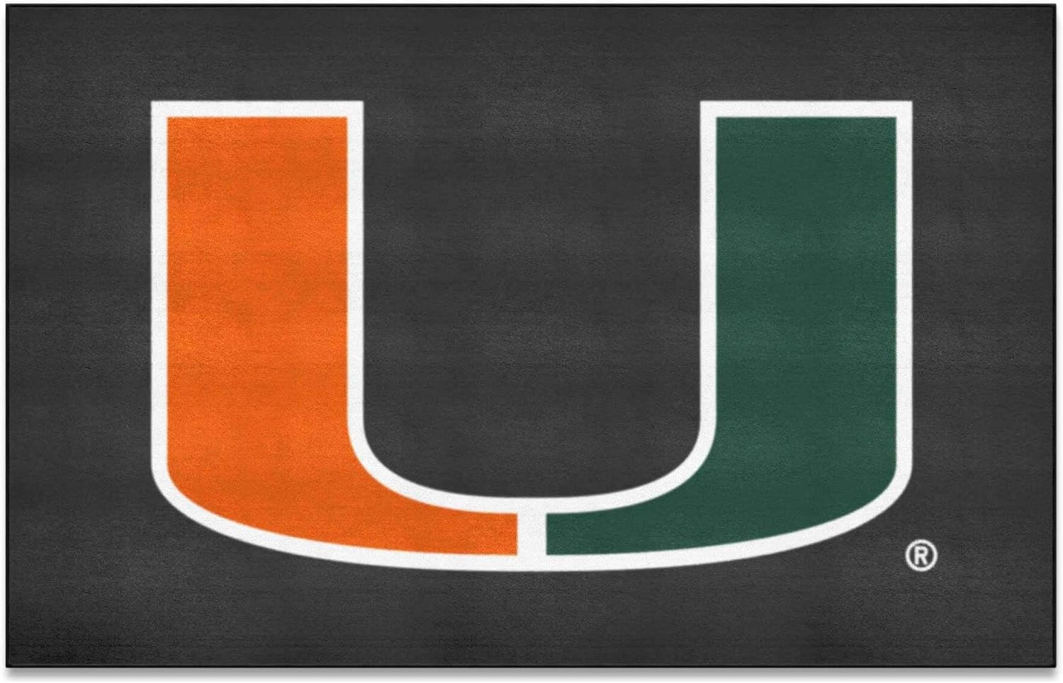 FANMATS 35758: Miami Hurricanes Ulti-Mat Rug, Black - 5ft. x 8ft.