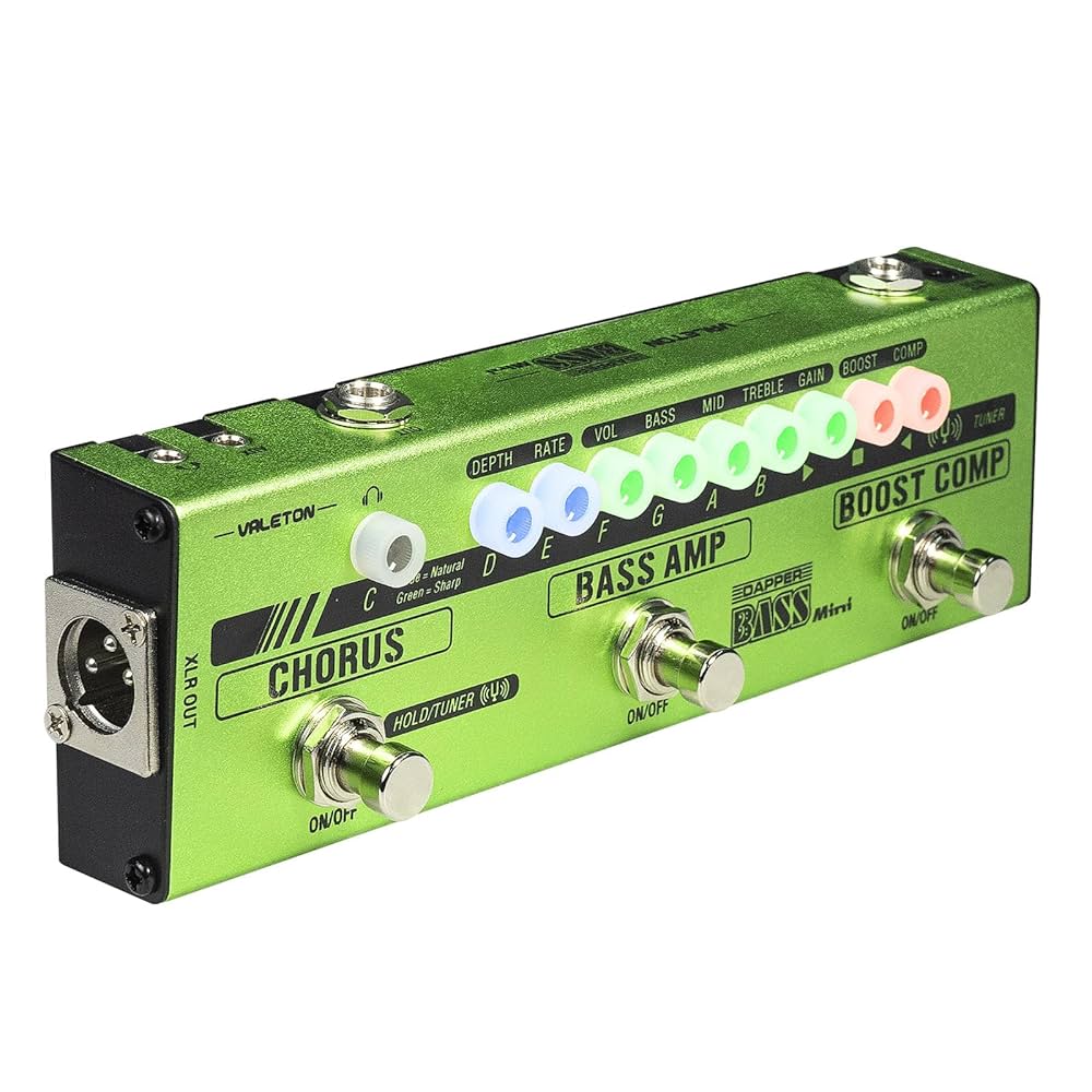 【ほぼ新品】Valeton Dapper Bass DI Preamp Valeton Dapper Bass Multi-Effects with Bass AMP Octave