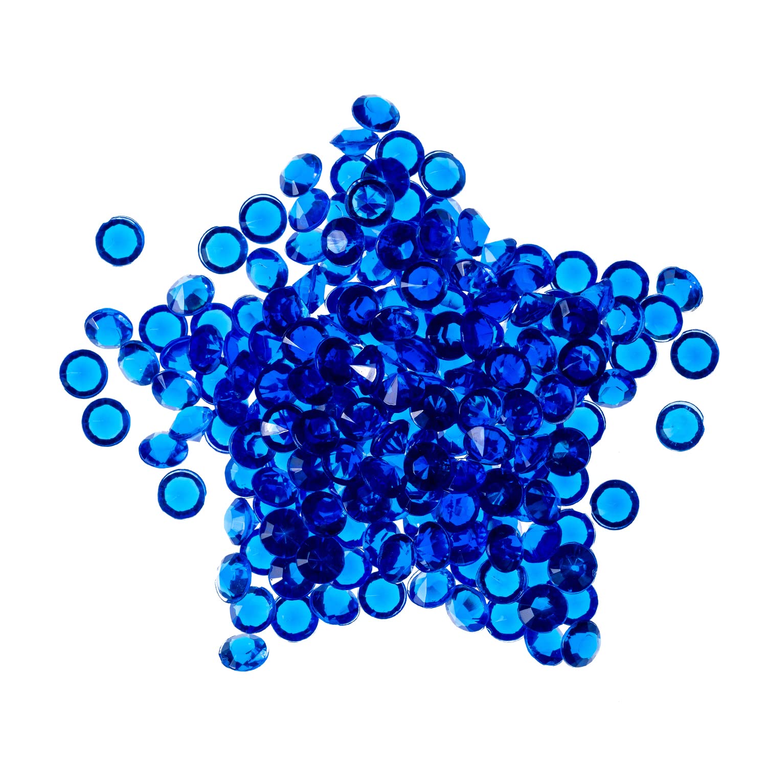 WedDecor 4000pcs Acrylic Crystal Bling Diamond Beads Wedding Table Scatters, 2.5mm Confetti Rhinestones Diamonds for Table Centerpiece Decorations Bridal Shower Decorations Vase Beads, Royal Blue