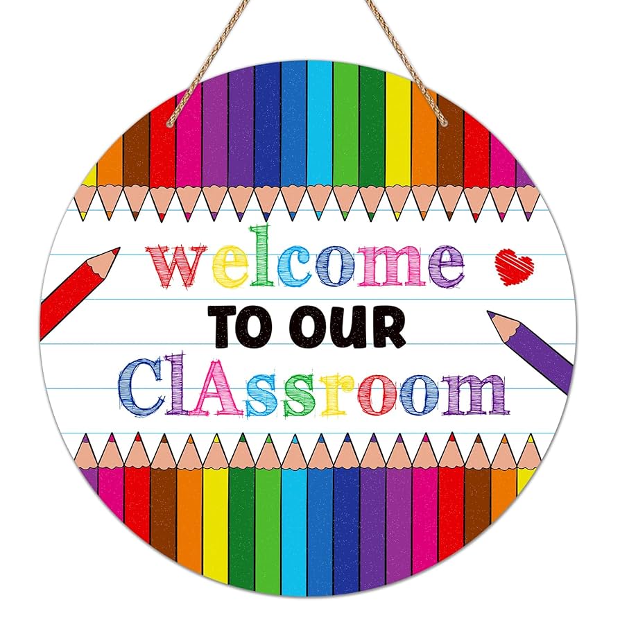 Amazon.com: FLYAB Welcome Sign for Classroom Decorations 11.5 amazon-com-flyab-welcome-sign-for-classroom-decorations-11-5-welcome-to-our-classroom-door-sign-welcome-back-to-school-door-hanger-wreath-sign-for-school-classroom-bulletin-board-decorations-teacher-supplies-office
