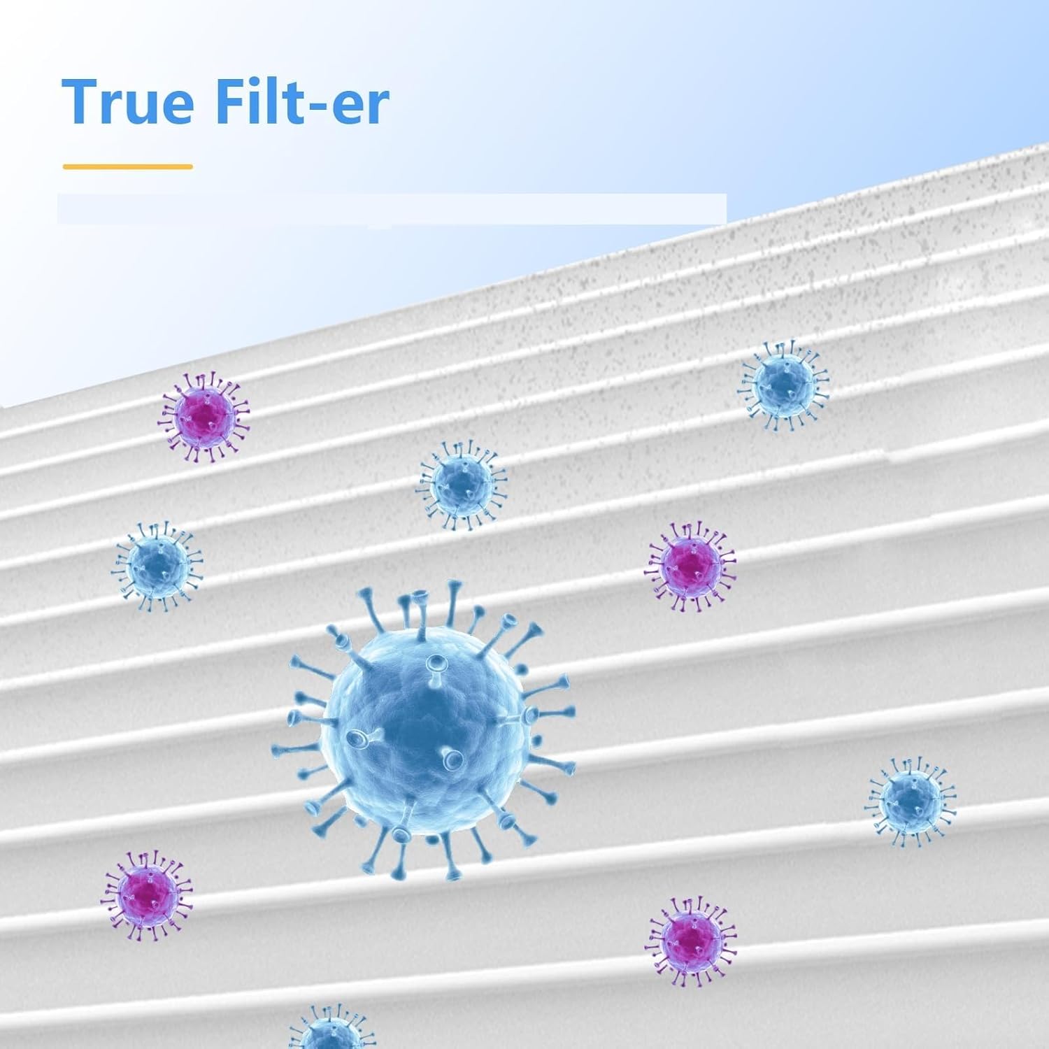 2 Pack Air180 Replacement Filter Compatible With BISSELL Air180 and 180 Max, Fits Part #3502, 3-in-1 Activated Filter Captures Pet Dander, Smoke, Dust & Odors