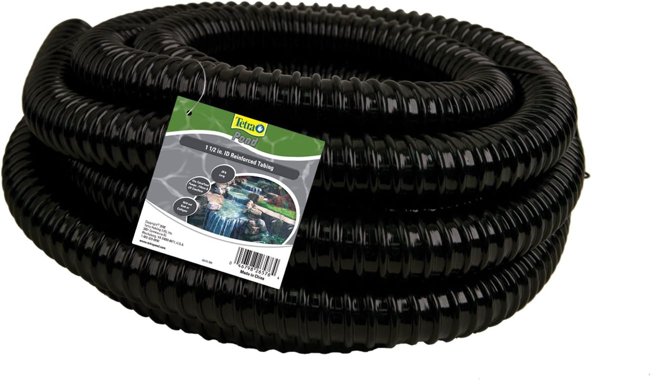 TetraPond Tubing, Corrugated, 1 1/2 Inch x 20 Feet