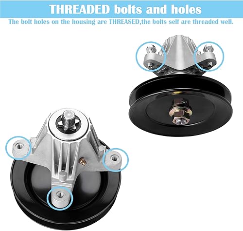 Miniatura 3 de 918-04822B - Conjunto de husillo para cortacésped Cub Cad et LTX 1040, husillo de cubierta compatible con cortacéspedes Craftsman Troy Bilt Pony