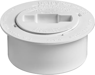 Oatey 43731 Snap-In White PVC Cleanout Assembly, 3-Inch