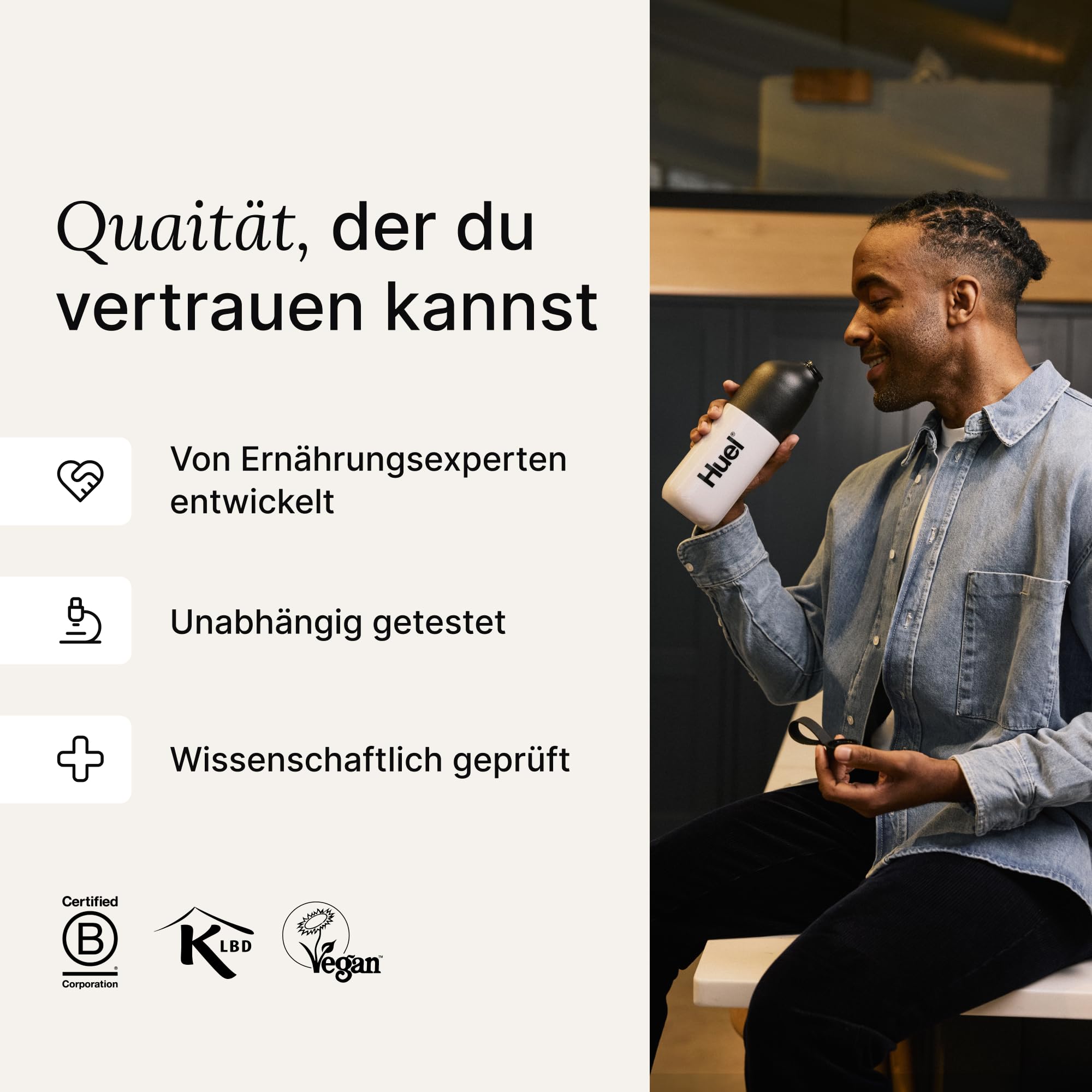 Huel Complete Protein Pulver, 26 Portionen, Vanille-Geschmack, 20 g Protein pro Portion, Veganes Proteinpulver, Glutenfrei, Ohne Soja, natürlich aromatisierter Protein Shake
