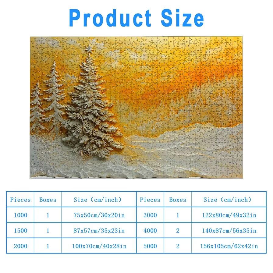 Puzzle 1500 Piezas Navidad para Adultos, Puzzle Paisajes de Madera con Caja Regalo para Adultos, Rompecabezas Desafiante para Toda la Familia, Rompecabezas para Regalo Mujer, Regalo Hombre, -5773