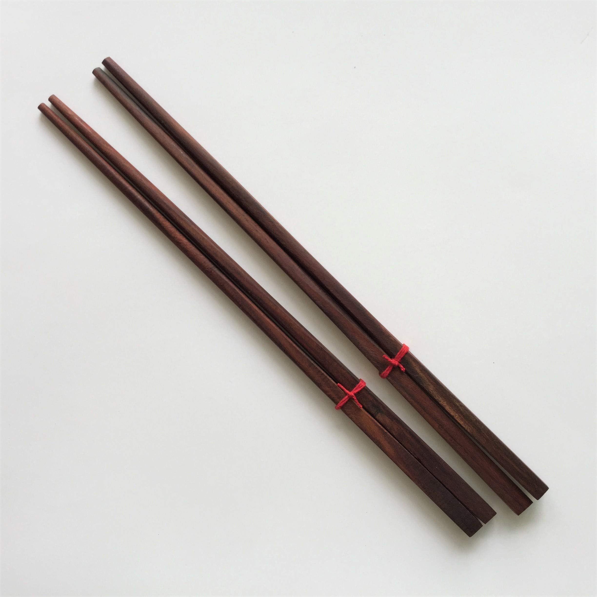 My2T Natural Durable Chopsticks Handmade Rosewood Noodles Rice Food Kitchen