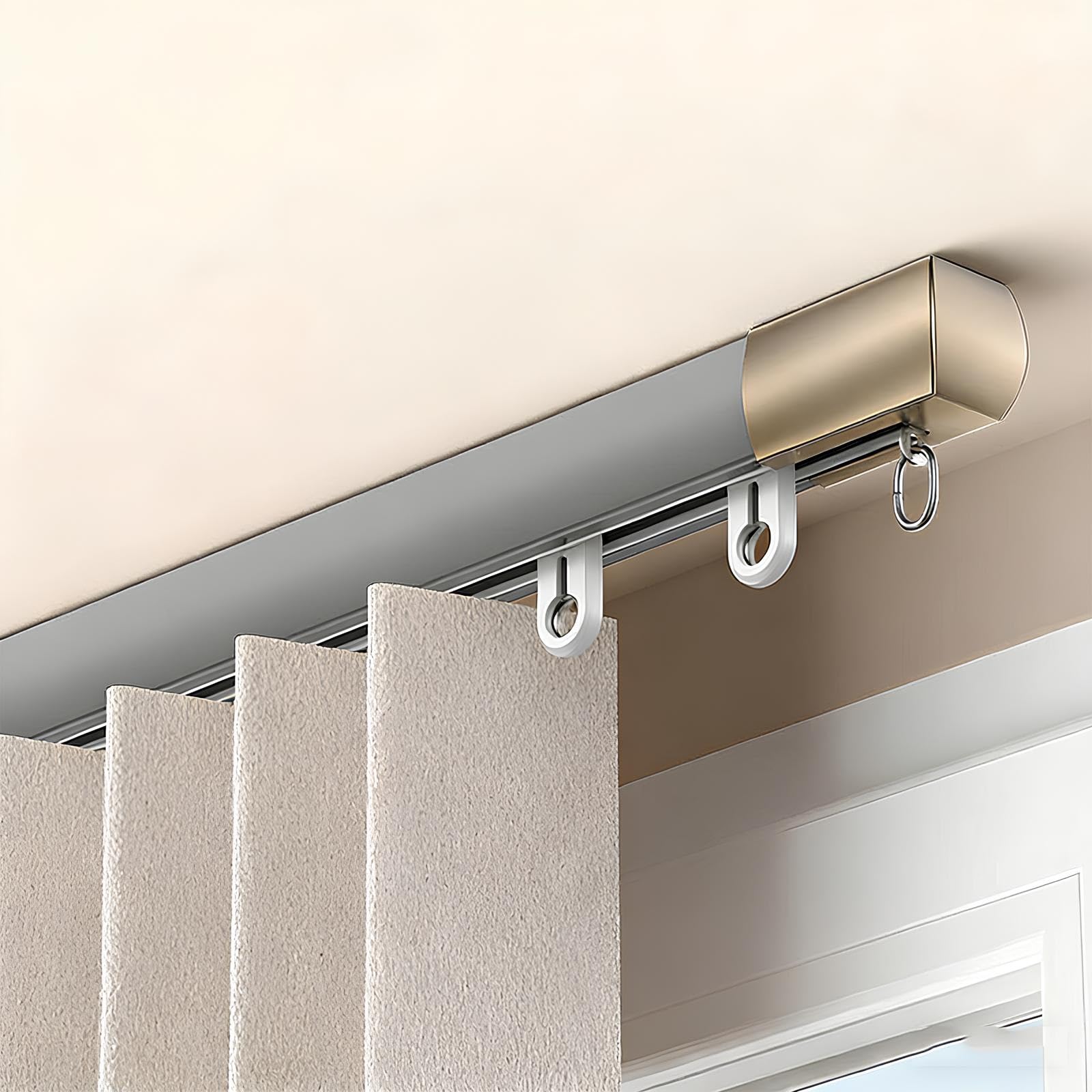 Rail de plafond en aluminium pour séparer l'espace du salon de 230 cm