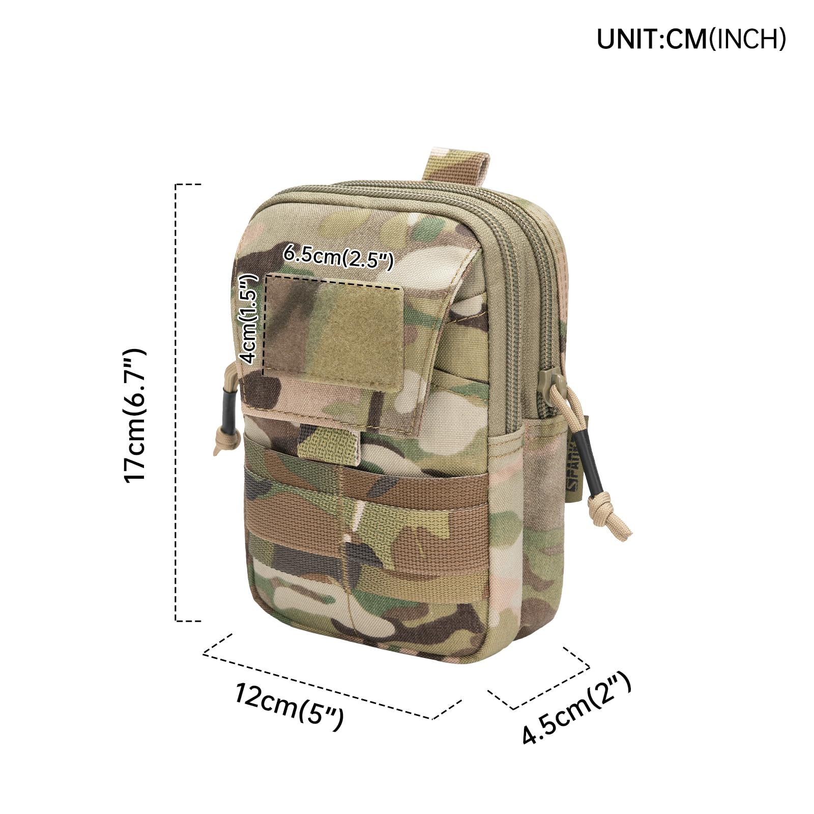 IFAK Pouch Molle, Sac Tactique Medic à Fermeture éclair