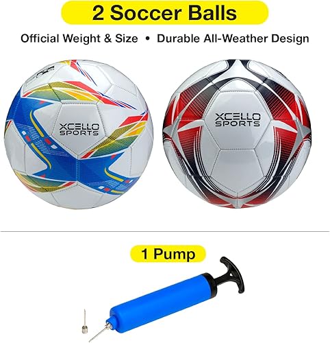 Miniatura 2 de Xcello Sports Balones de fútbol - Talla 3 4 o 5 - Dos gráficos únicos