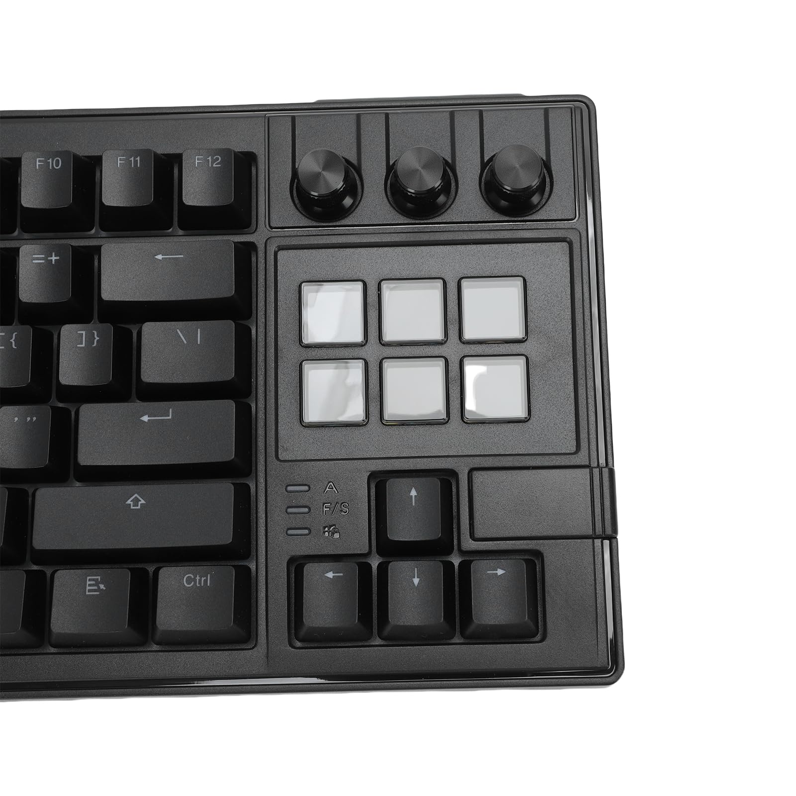Zunate 75% 78 klawiszy KLawiatura Mechaniczna Gasket, RGB 10 Trybów Podświetlenia Z Pięciowarstwową Wyściółką Mechaniczne Czerwone Przełączniki Z 6 Personalizowanymi Klawiszami Led I 3 (BLACK)