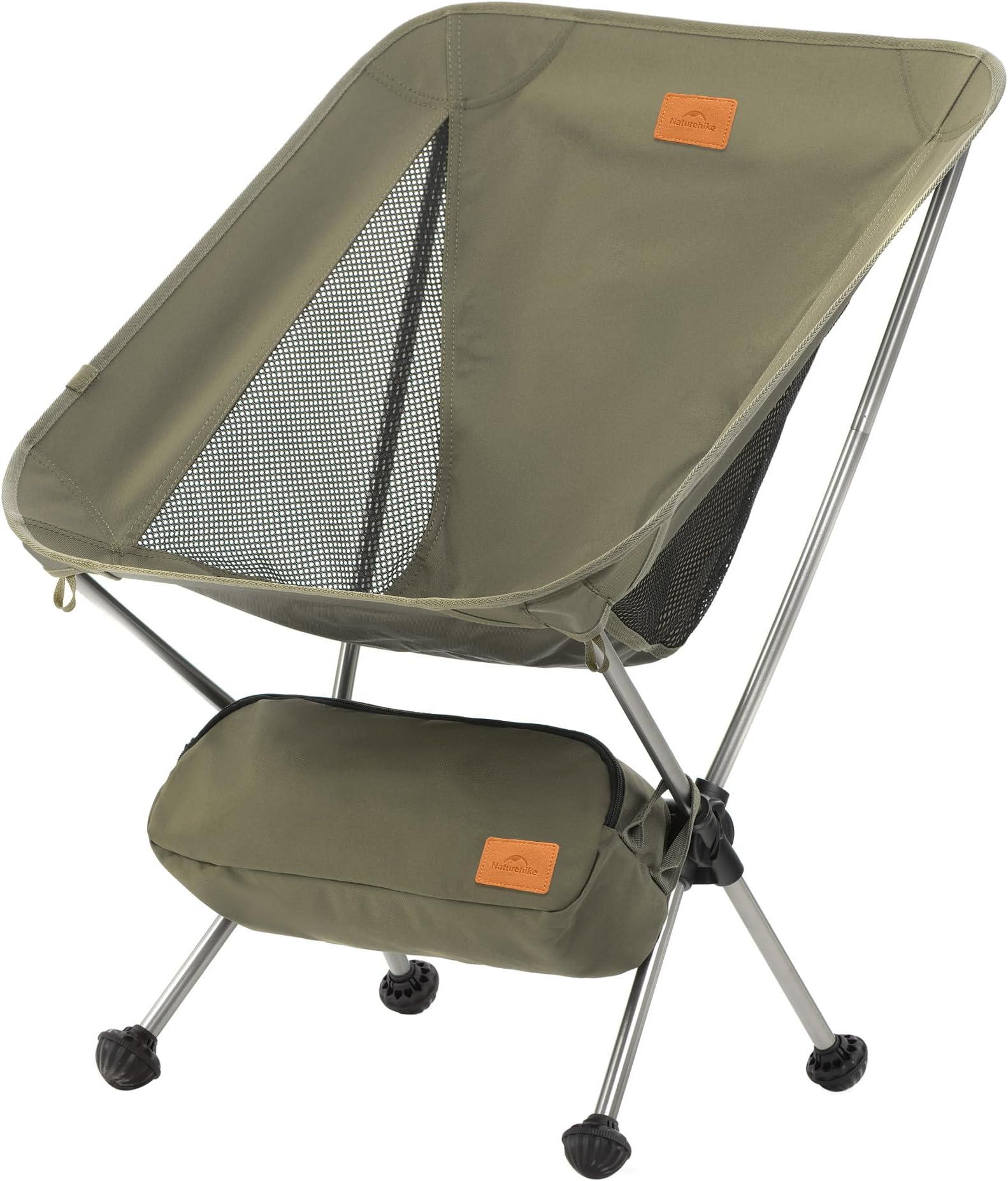 YL08 Ultralight Camping Chair, 2.38 LBS Portable Backpacking Chair with Anti-Sinking Feet, Lightweight Compact Folding Hiking Camp Chair
