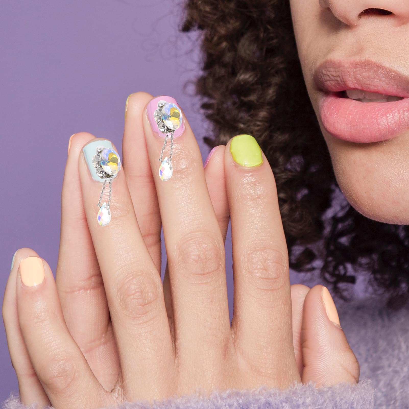 Beaupretty 4 Set Ciondoli Per Unghie Decorazioni Nail Art Uniche E Fashion Accessori Manicure Pratici E Facili Installare Per Unghie Diy Art 5 Pezzi*4