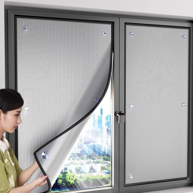 Film anti-chaleur pour fenêtre de véranda et bureau | Protection solaire effet miroir