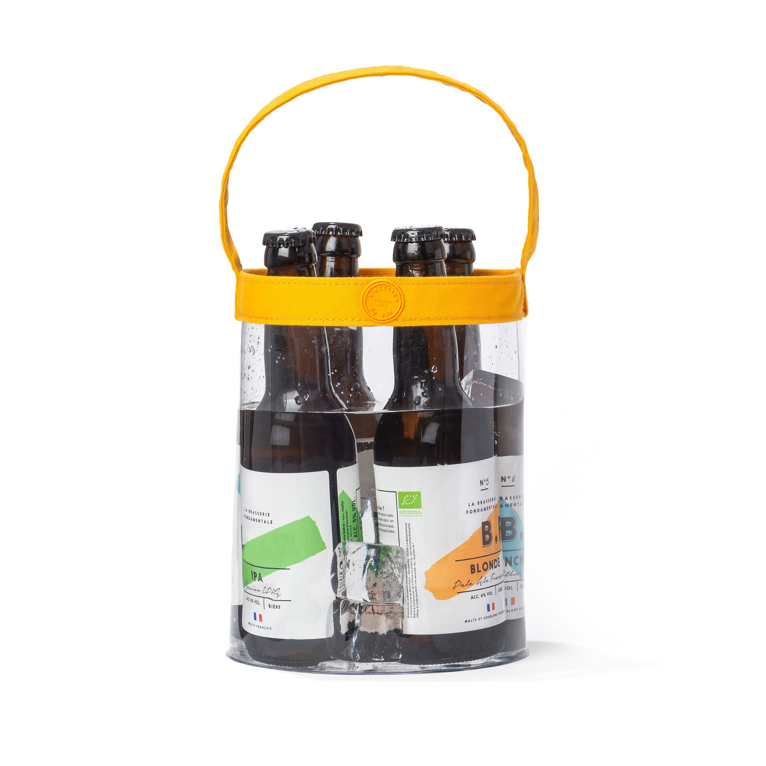 L'Atelier Du Vin Fresh Classic Glacette Porta Bottiglia Raffreddante Per Vino E Champagne - Colore Nero, Design Francese