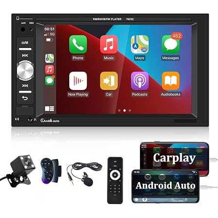 Double Din Car Stereo Bluetooth Audio 