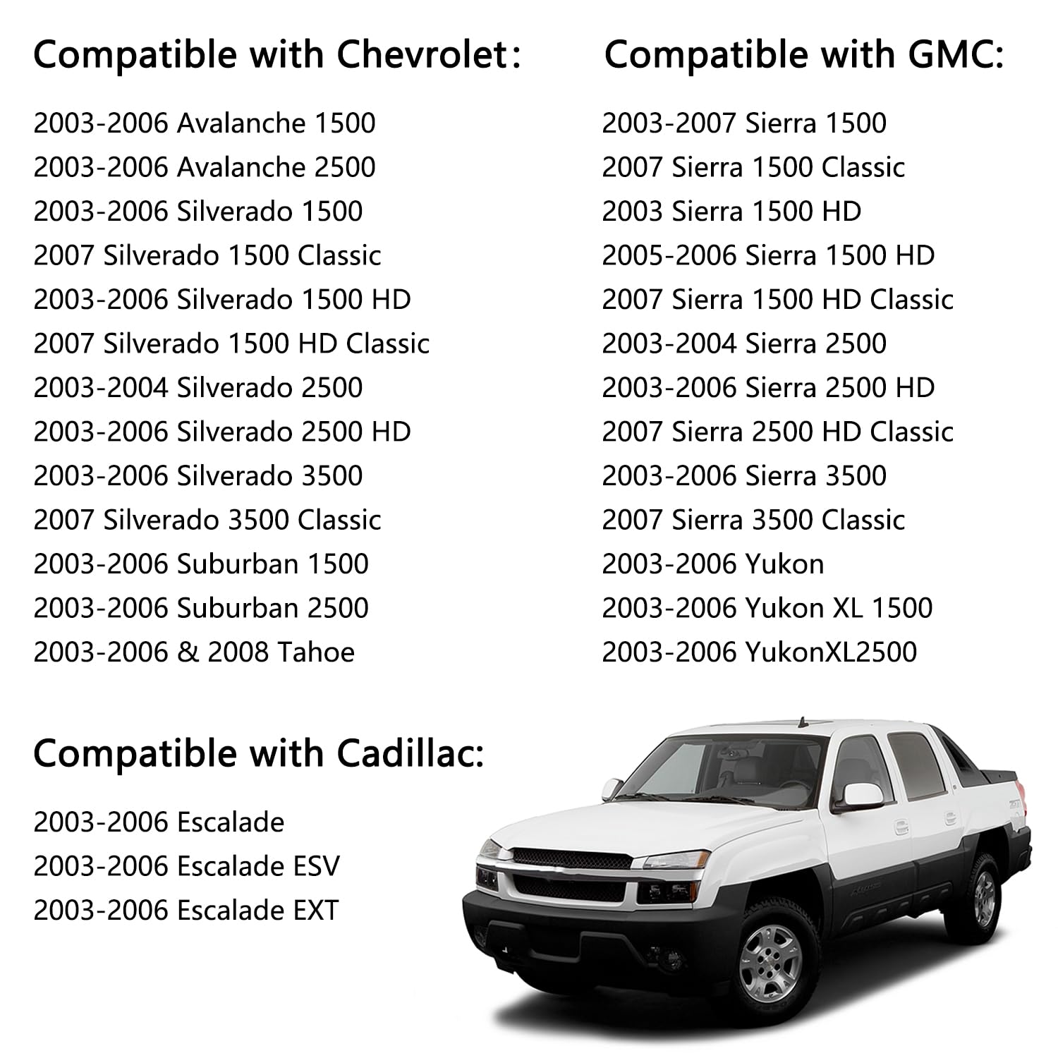 15883323 Driver Side Master Power Window Switch Compatible with 2003-2007 Chevy Avalanche Silverado Suburban Tahoe GMC Sierra Yukon Escalade Window Switch Door Lock Replace DWS-220