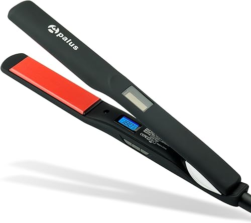 Plancha de pelo, alisador de pelo con fibra de vidrio Apalus, especial para conseguir un cabello sedoso y poder modelarlo a voluntad