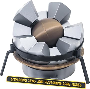 Atomic Bomb Nuke Plutonium Sphere Internal Model,Explosive Lens, Historical Nuclear Physics,Oppenheimer Era 3D Craft Assembly Kit,Adult Science Collectible for Military History Fans & Display Ornament