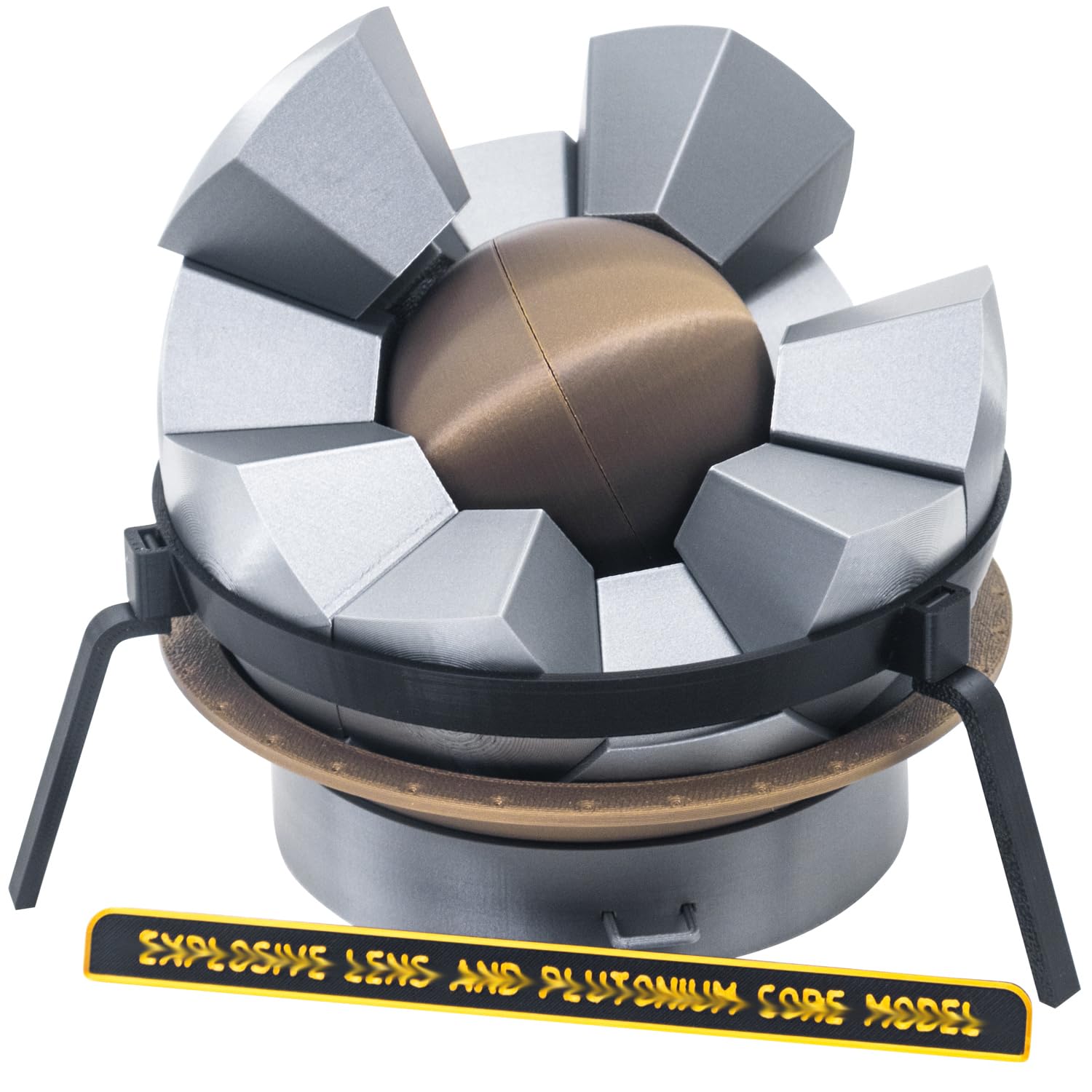 Atomic Bomb Nuke Plutonium Sphere Internal Model,Explosive Lens, Historical Nuclear Physics,Oppenheimer Era 3D Craft Assembly Kit,Adult Science