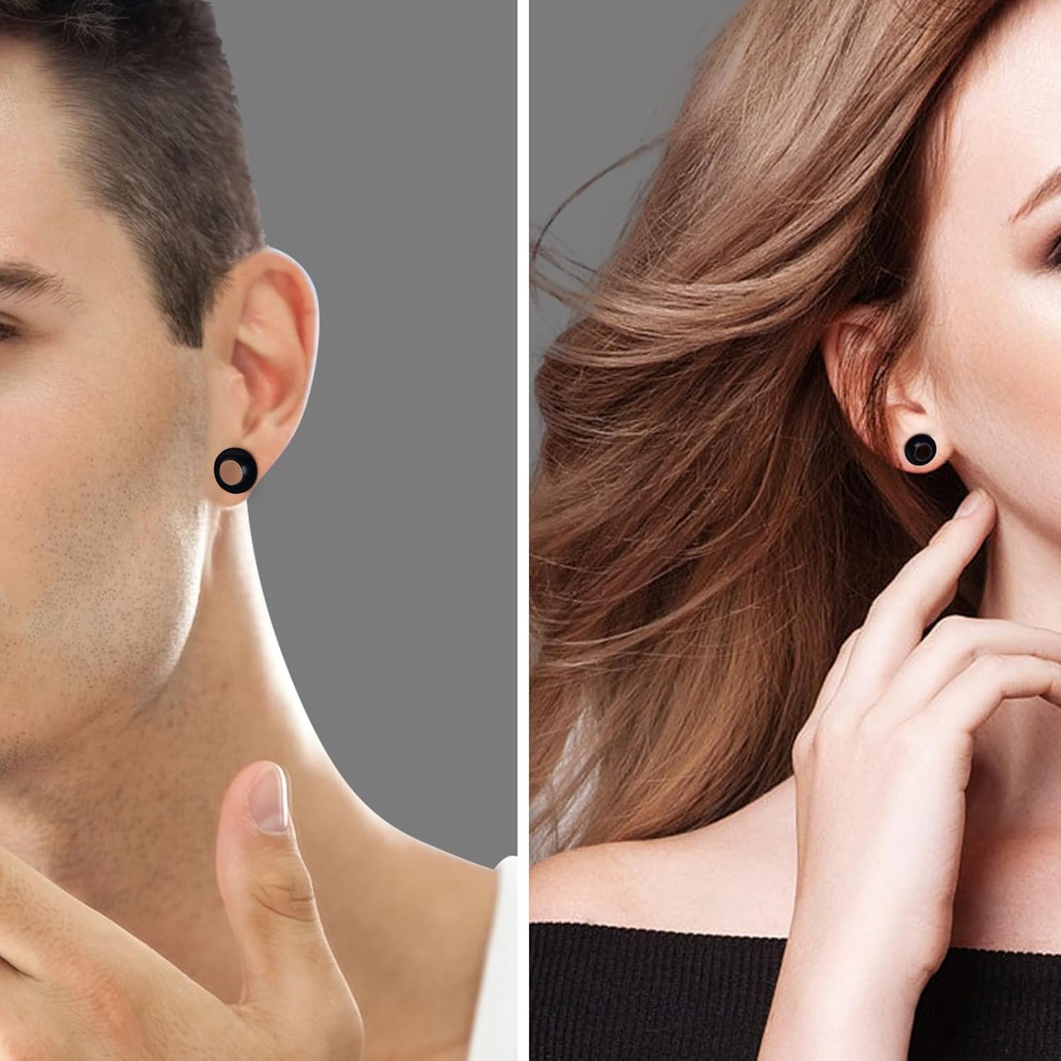 Kit Dilatatori Orecchie In Acrilico - 36 Pezzi Con Tapers E Spine Da 14G A 00G - Foto 8