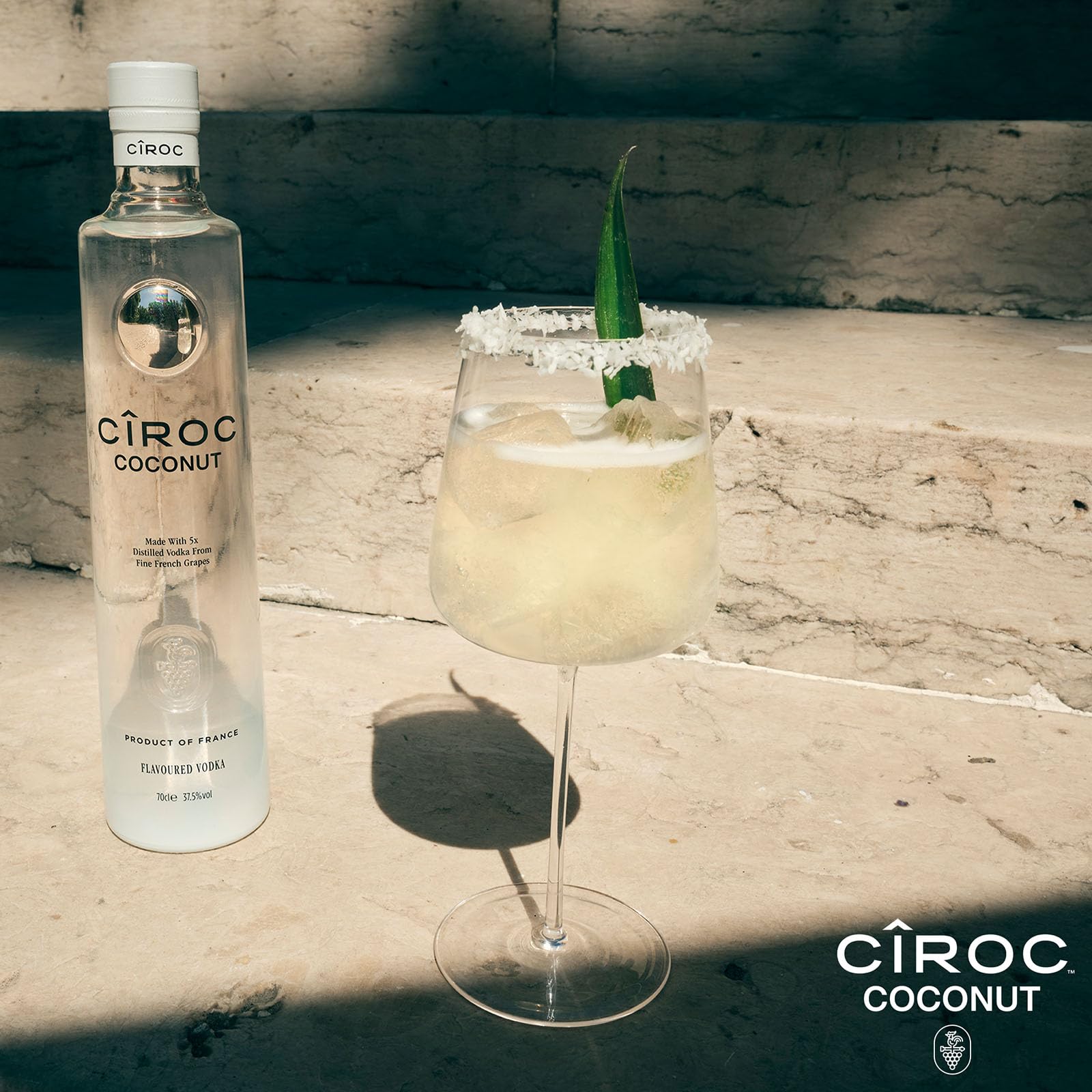 Cîroc Coconut Vodka 37.5% vol 70cl Infusionado con Coco Cremoso