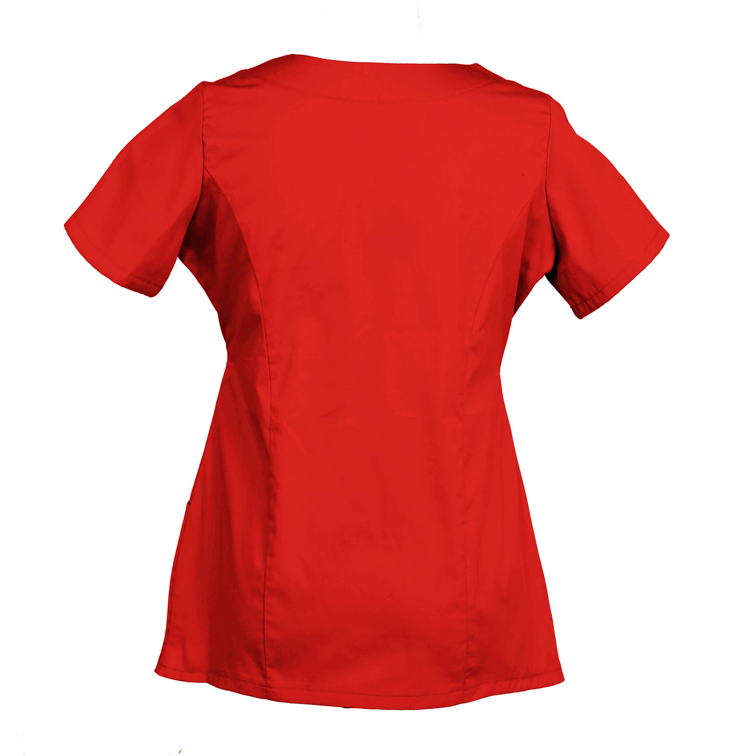 Personalized Women's Scrub Top Red