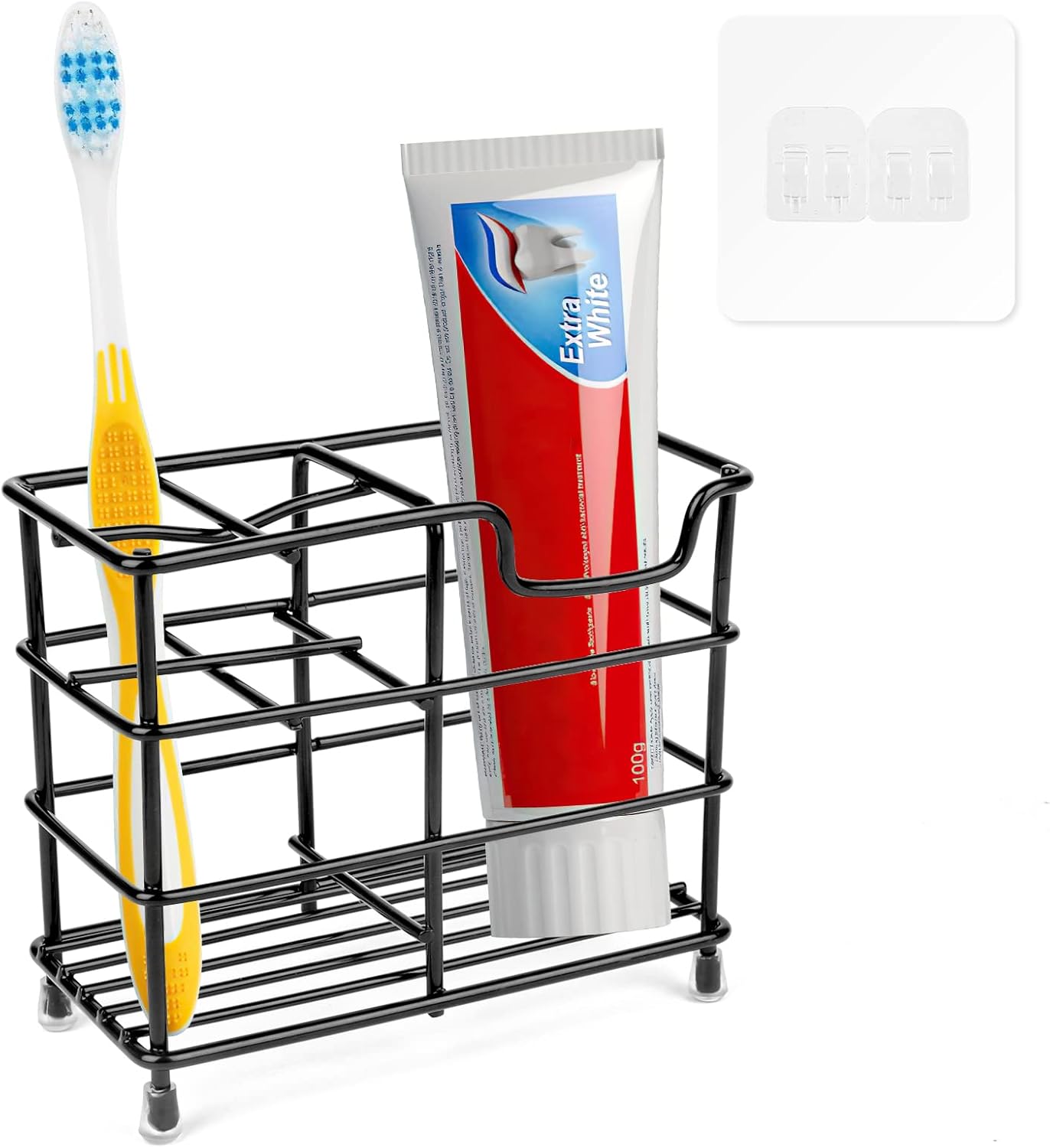 Toothbrush Holder, Wall Mounted Tooth Brush Holder, 5 Slots Stainless