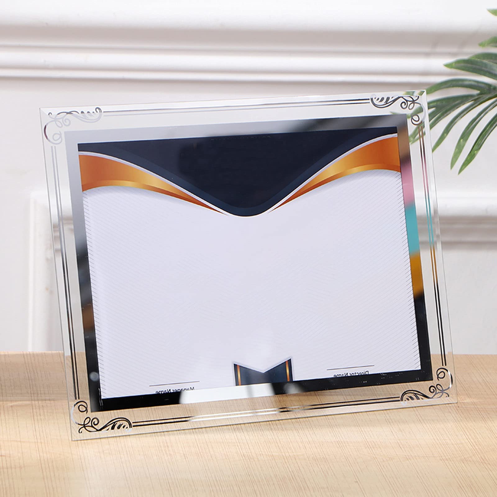 Buy LKLXJ A4 Glass Picture Frames Family Photo Frame, Can Be Placed