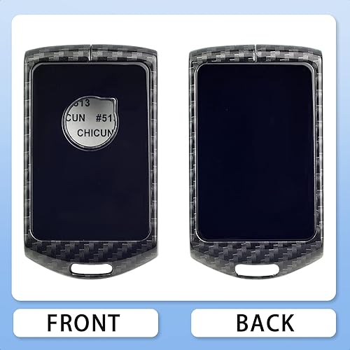 Miniatura 8 de SK CUSTOM Funda para llave inteligente de aleación de zinc negro compatible con Volvo XC60 XC90 XC40 S90 V90 sin llave accesorio remoto para