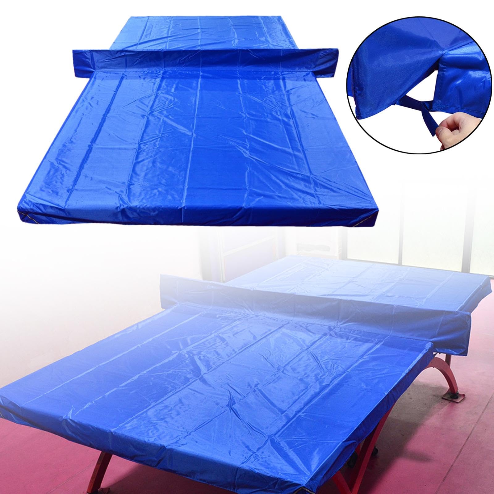 Milageto Copertura Tavolo Pong Antipolvere Impermeabile con Tessuto Oxford E Strisce Riflettenti Protezione per Tavolo Tennis Pieghevole Adatta a Casa