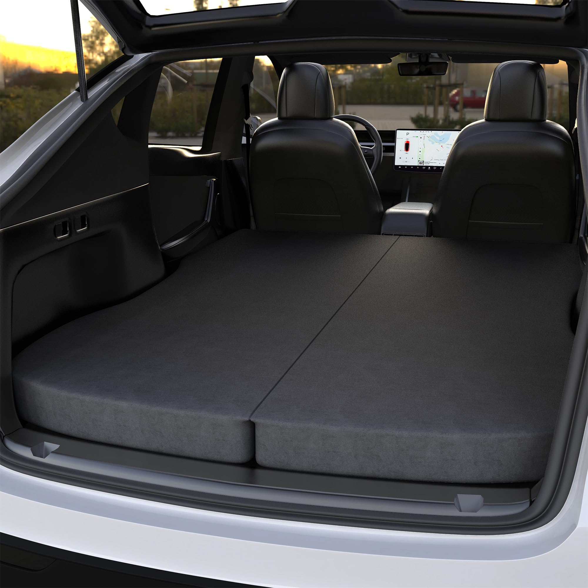 Ferlizer 4" Memory Foam Camping Mattress for Tesla Model Y, 76" x 43