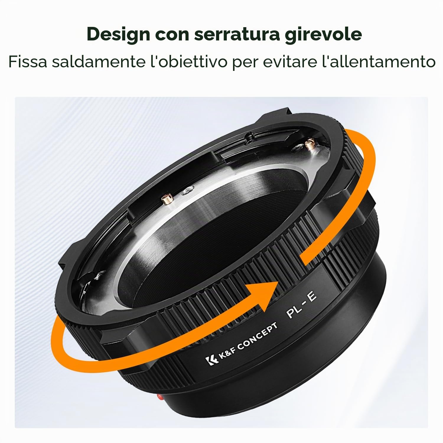 K&F CONCEPT PL-E Mount Lens Adapter, PL Lens Converter Compatibile con Compatibile con Sony E/NEX Mount Adapter