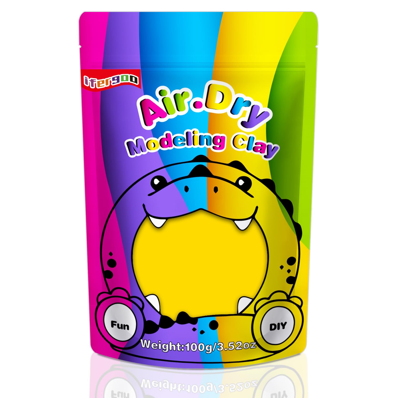 iFergoo Air Dry Clay, Ultra Light Modeling Clay, Magic Clay DIY Creative Modeling Dough