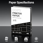 M&G Printer Paper Multipurpose Copy Paper, 8.5 x 11 inches - 1 Ream (500 Sheets), 20 lb, 95 Bright, White