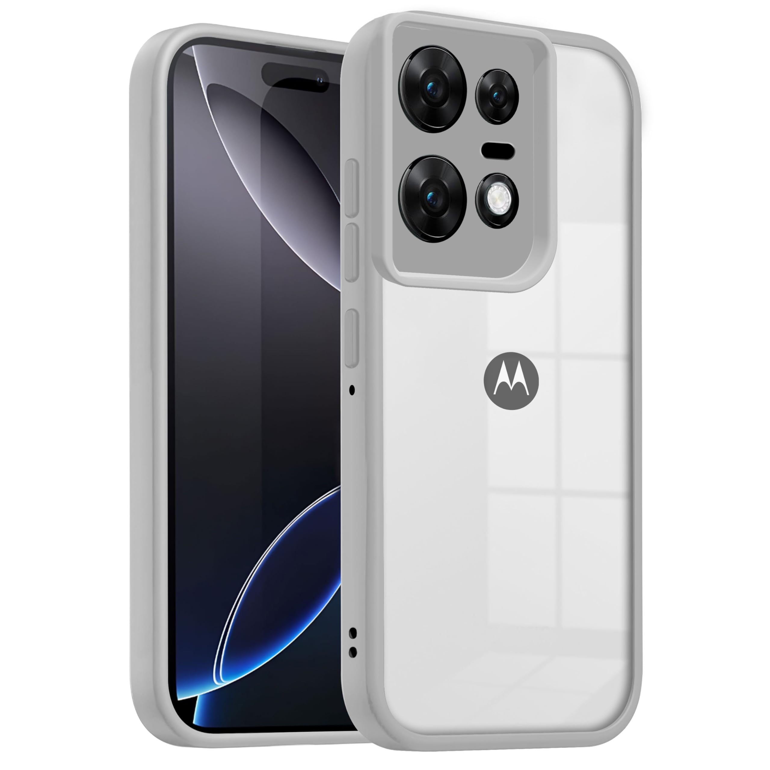 V-TAN Motorola Edge 50 Pro 5G Clear Case Gray - Image 1