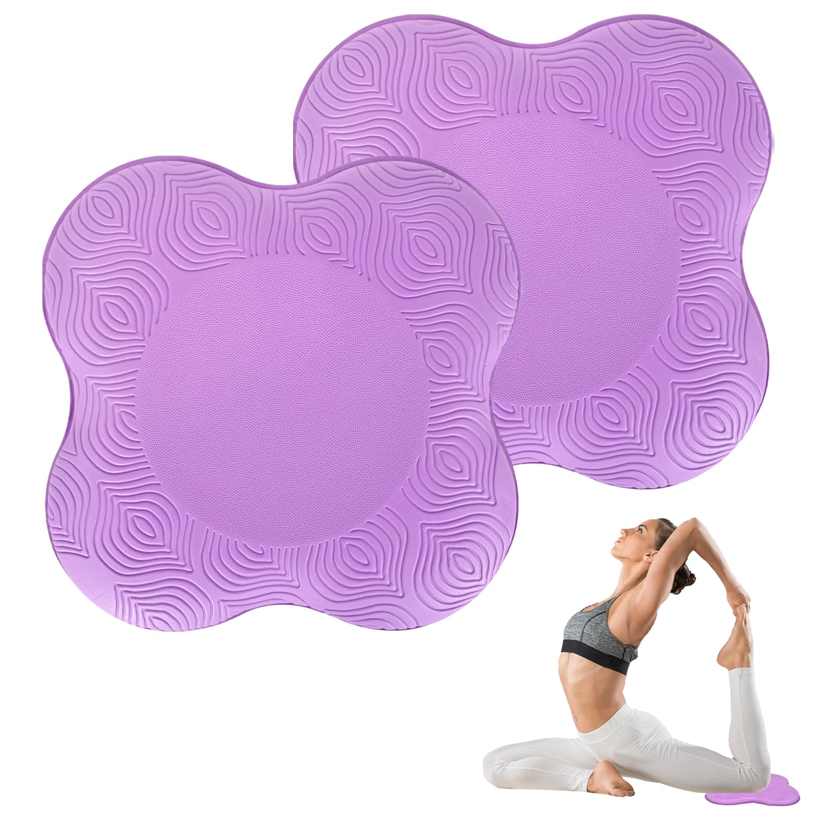 2 Ginocchiere Yoga Munloo 20x20 Cm - Antiscivolo Per Allenamento - Foto 6