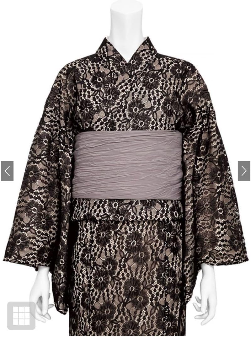 3点セット2Way花柄レースセパレート浴衣[tu1511] 3点セット2Way花柄