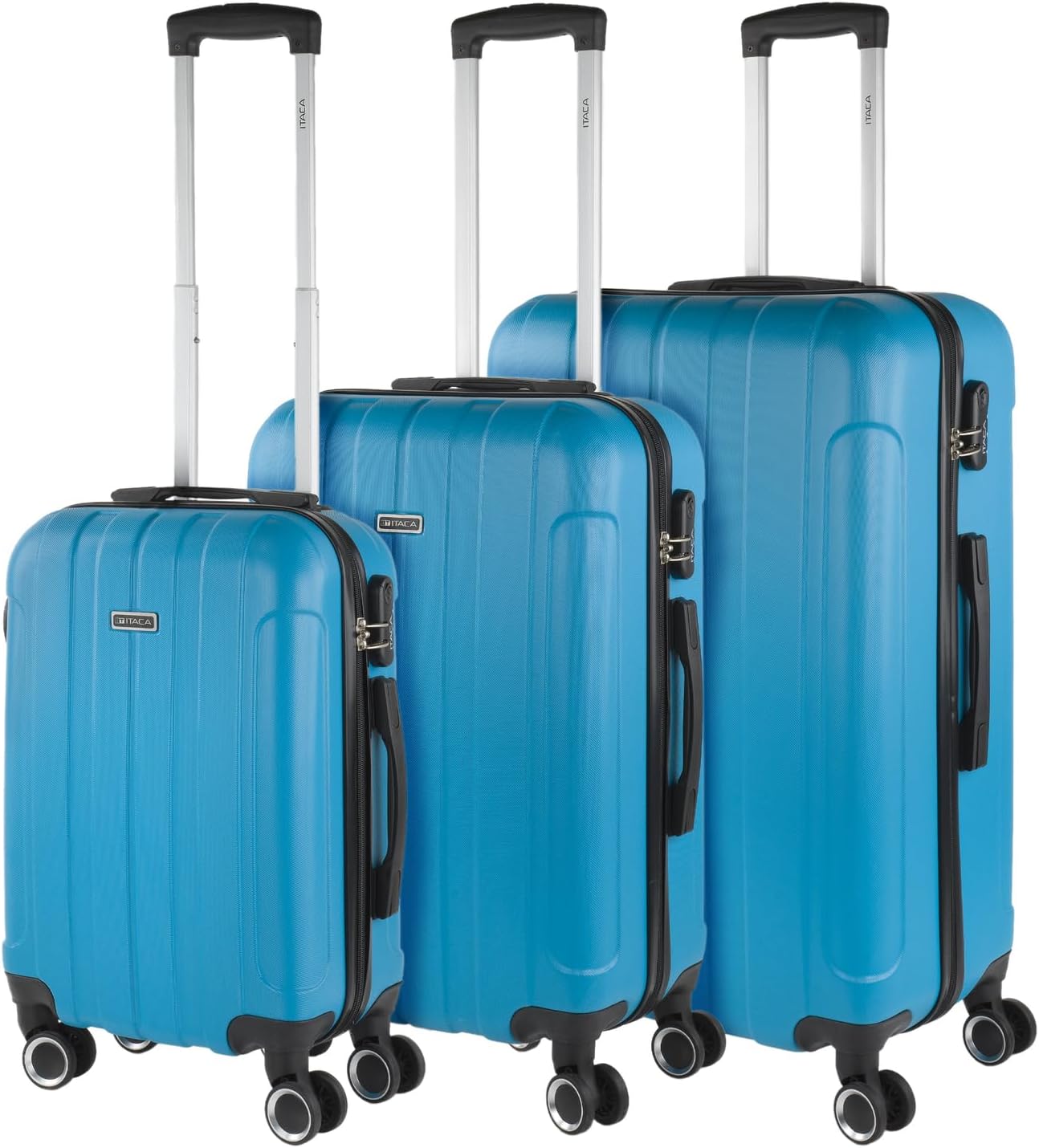 Set valigie Havel ITACA, valigia rigida grande, valigia rigida media e set bagaglio a mano, turchese, valigia-bagaglio