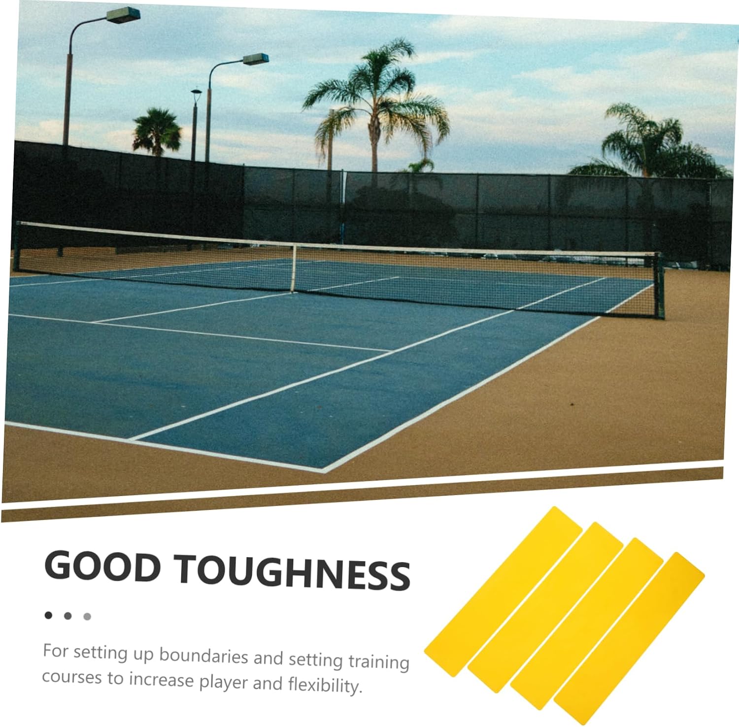 Totority 4pcs Tennis Court Training Line Markers for Agility Drills