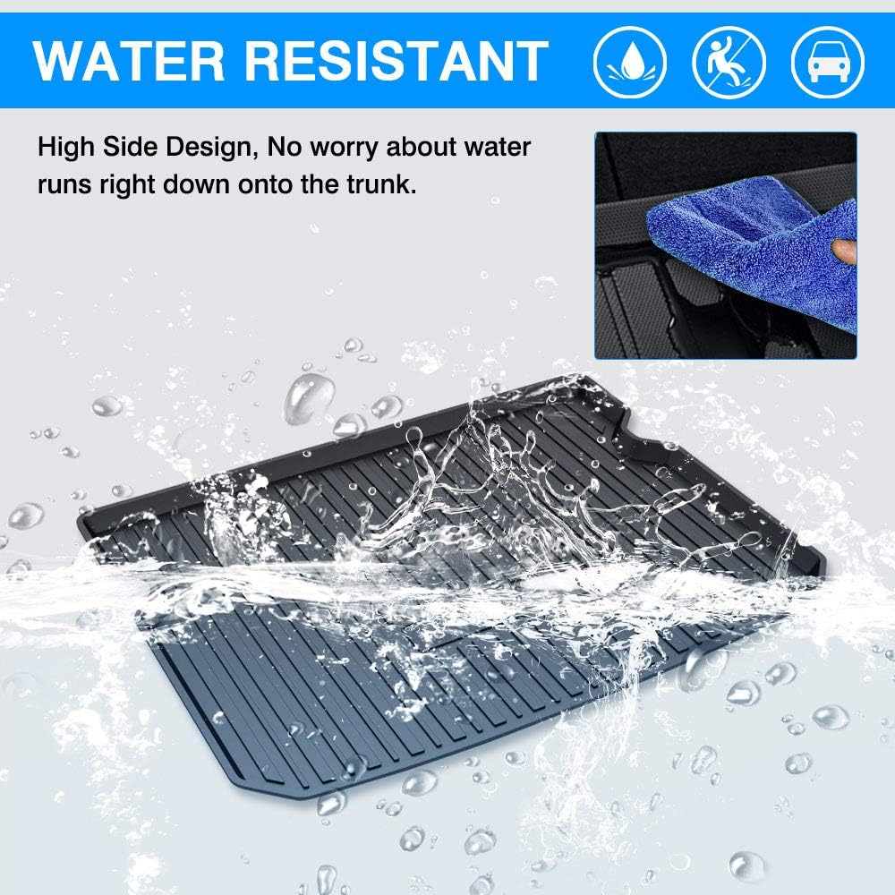 Best Deal 🛒 Mixsuper Custom Fit for Cargo Liner 2021 Mazda CX-30 2019 2020 2022 CX30 Accessories All Weather Trunk Mat Liner Rear Behind 2nd Row Trunk Floor Mat